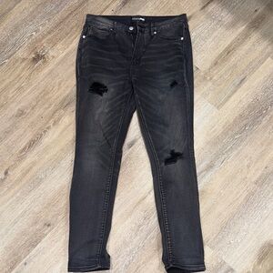 Fashion Nova Black Straight Leg Jeans